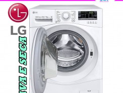 Lava e Seca LG Prime Direct WD10WP6.BBWFBRS 10,5Kg 6 Motion 14 Programas Branca