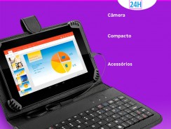 Tablet Multilaser M7S Plus com Teclado 8GB 7” – Wi-Fi Android 7.0 Quad Core com Câmera Integrada