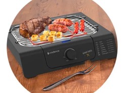 Churrasqueira Grill Eletrica Cadence Short, 1200W, Preto, GRL805
