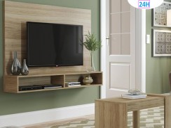 Painel para TV até 42” Malbec Prateleiras Multimóveis com Mesa de Centro