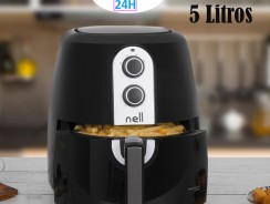 Fritadeira Elétrica sem Óleo/Air Fryer Nell – Grand Família Preto 5L