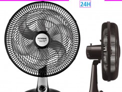 Ventilador de Mesa Mondial Turbo VT-41-6P-NP com 3 Velocidades – Preto