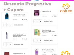 Natura: Desconto Progressivo + Cupom