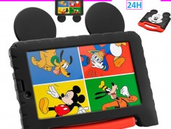 Tablet Infantil Multilaser Mickey Plus com Capa – 16GB 7” Wi-Fi Android 8.1 Quad Core Câm. 2MP