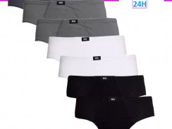 Kit 7 Cuecas Slip Masculina Marisa