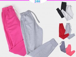 Kit 2 Calças Moletom Básicos Jogger Feminino