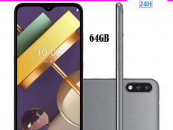 Smartphone LG K22+ 64GB 4G Wi-Fi Tela 6.2” Dual Chip 3GB RAM Câmera Dupla + Selfie 5MP – Titânio