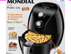 Fritadeira Elétrica Sem Óleo/Air Fryer Mondial – Pratic AF-21 Preta 2,4L com Timer