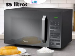 Micro-ondas Midea MXSA35 prata 35L 127V