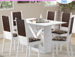 Mesa de Jantar 6 Lugares Retangular Madesa – Moline