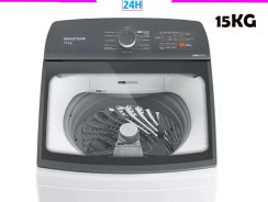 Lavadora de Roupas Brastemp 15kg Cesto Inox – 12 Programas de Lavagem Branca BWF15AB