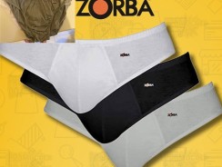 Kit C/3 Cueca Zorba Slip em Algodão 791