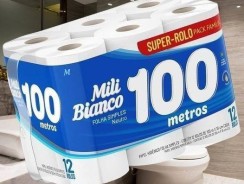 Papel Higiênico Mili Bianco Neutro — 12Rolos