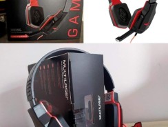 Headset Gamer P2 Preto/Vermelho Multilaser – PH073