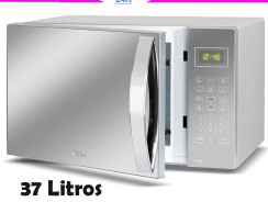 Micro-ondas Philco Espelhado 37L Limpa Fácil 1400W