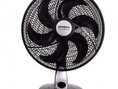 Ventilador de Mesa 30cm com 50W de Potência, 6 Pás, 3 velocidades e Sistema Oscilante Premium Black NV-32-6P – Mondial