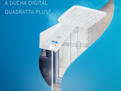 Ducha Hydra-Corona Digital Temperatura Gradual Quadratta Plus Visor Digital – 110V