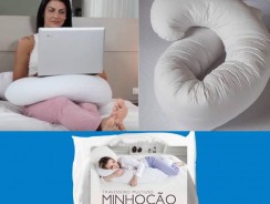 Travesseiro Minhocão: 1,60×0,25m em Malha 100% algodão + Fronha com zíper Grátis – Fibrasca