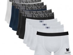 Kit Com 10 Cuecas Boxer De Cotton – Polo Match