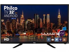 Smart TV LED 32” Philco PH32B51DSGWA HD com Conversor Digital 2 HDMI 2 USB Wi-Fi Android – Preta