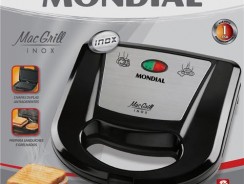 Sanduicheira e Grill Mondial Mac Inox S-11