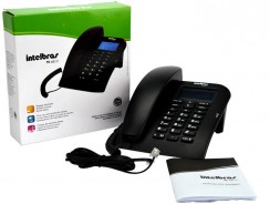 Telefone com Fio Intelbras TC 60 ID com Identificação de Chamadas e Viva-Voz – Preto