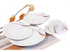 Aparelho de Jantar 20 Peças em Porcelana Carrefour Home HO309536 Branco