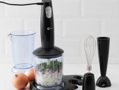 Mixer 3 em 1 Fun Kitchen Preto com 2 anos de Garantia