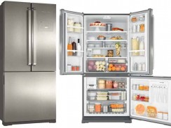 Geladeira Brastemp Frost Free Side by Side 3 Portas Inverse BRO80AK 540 Litros Evox 110V