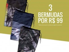 3 Bermudas Por R$ 99,00