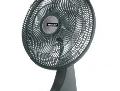 Ventilador 40CM Olimpo TS Preto – Hélice com 6 PÁS, Grade removível, Nova Base, 3 Velocidades, Alça para Transporte, Silencioso- Mallory