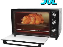 Forno Elétrico 50L, Grelha Em Aço Inox, Função Timer C Sinal Sonoro, 3 Opções de Aquecimento, Seletor de Temperatura, Luz Interna – Britânia 220v