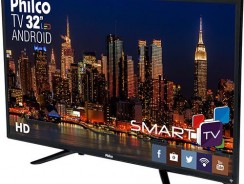 Smart TV LED 32” Philco PH32B51DSGWA HD com Conversor Digital 2 HDMI 2 USB Wi-Fi Android – Preta