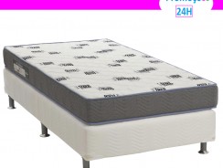 Conjunto de Cama Box + Colchão Solteiro Ortobom Light D33