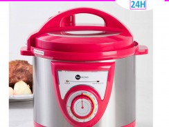 Panela de Pressão Elétrica Fun Kitchen 4L Vermelho