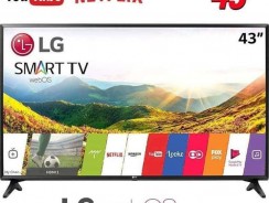 Smart TV LED 43″ Full HD LG 43LJ5550 com Painel IPS, Wi-Fi, WebOS 3.5, Time Machine Ready, Magic Zoom, Quick Access, HDMI e USB