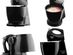 Batedeira Giromax Quattro Black com 200w de Potência, 4 Velocidades + Pulsar, 2 Batedores, Sistema de Segurança para Ejeção dos Batedores – Mallory