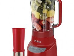 Liquidificador Philco Touch 2,7L 3 Velocidades Vermelho – 800W