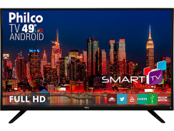 Smart TV LED 49″ Philco PH49F30DSGWA Full HD com Conversor Digital 2 HDMI 2 USB Wi-Fi