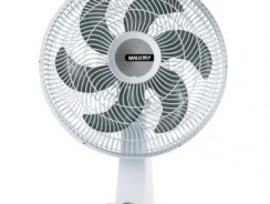 Ventilador 40CM Olimpo TS Branco – Hélice com 6 PÁS, Grade removível, Nova Base, 3 Velocidades, Alça para Transporte, Motor Silencioso- Mallory