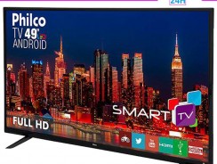 Smart TV LED 49″ Philco PH49F30DSGWA Full HD com Conversor Digital 2 HDMI 2 USB Wi-Fi