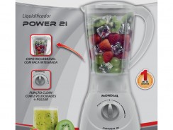 Liquidificador Mondial Power NL-26 Branco/Cinza – 350W