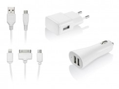 Kit de Carregador 3 Em 1 Micro USB/ IOS4/ IOS5 Multilaser – CB068