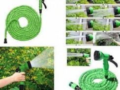 Revolucionária Mangueira Expansível Até 15m , Com Gatilho De 7 Funções – Cor Verde – Flex-Hose